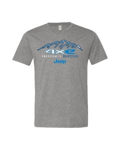 4xe Men's "Freedom is Electric" Mountain T-Shirt